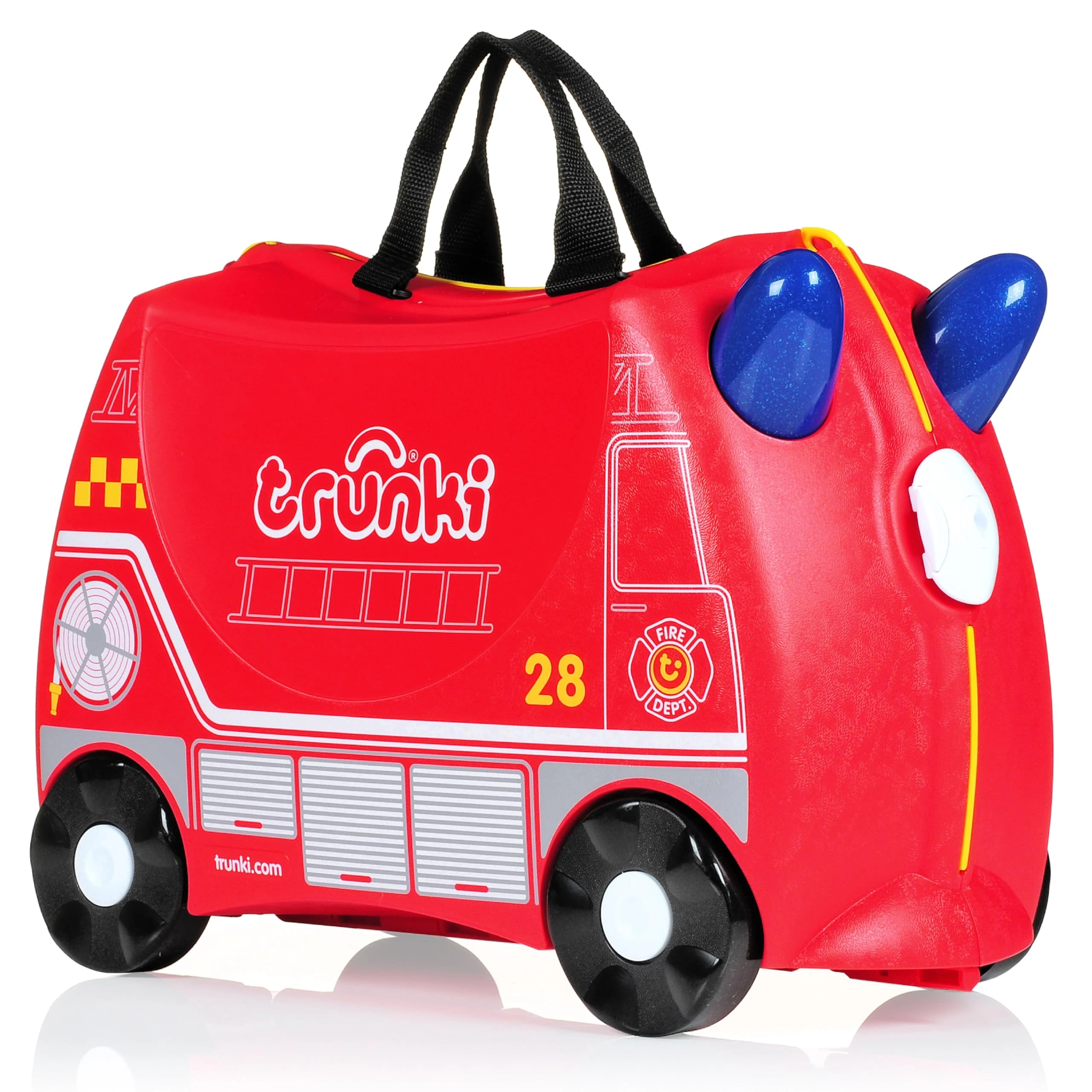 Trunki Children’s Ride-On Suitcase And Kid's Hand Luggage | Great 3 Year Old Boy Gift : Frank Fire Engine (Red)
