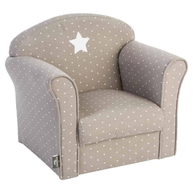 Classic armchair for children taupe