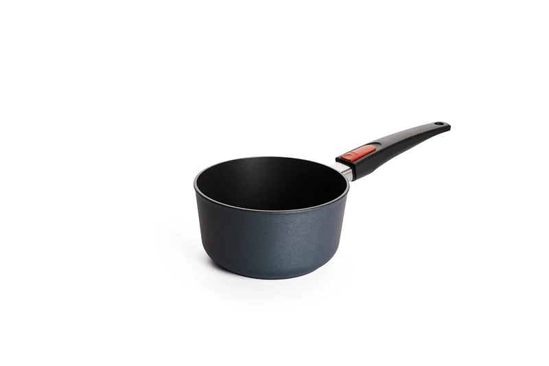 Woll Diamond Lite Inductive Saucepan Diameter 18 cm, 9.5 cm High, 2 Litres, with Removable Handle, Suitable for All Hobs, Cast Aluminium, Non-Stick Coating, Oven-Safe, Anthracite