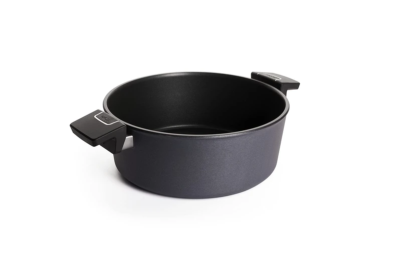 Woll Diamond Lite Inductive Casserole, Diameter 28 cm, 10.5 cm High, 5.5 Litres, with 2 Side Handles, Suitable for All Types of Cookers, Cast Aluminium, Oven-Safe, Anthracite