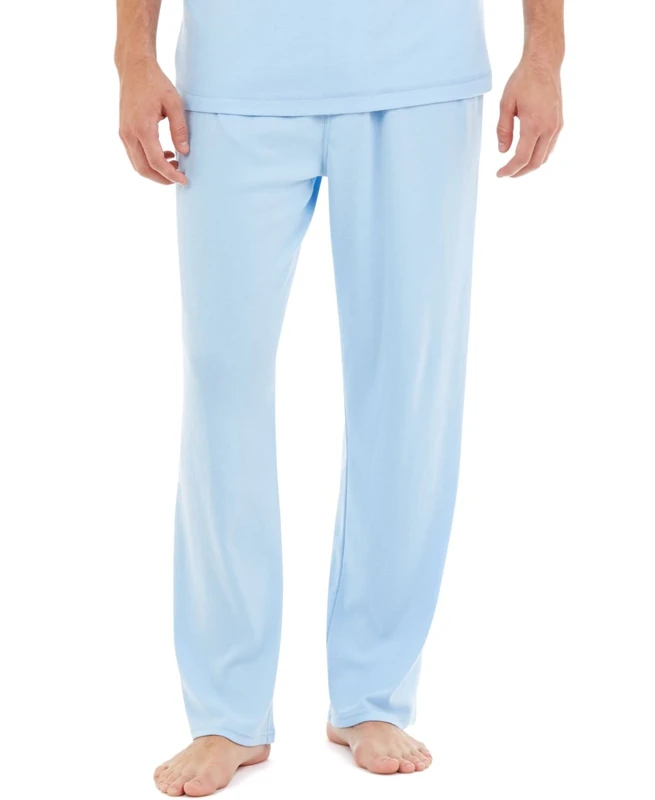 Nautica Men's Soft Knit Sleep Lounge-Pant Pajama Bottom, Noon Blue, M