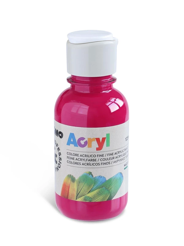 Primo 402TA125 310 Tempera Paint, 125 ml, Dark Red - Image 1