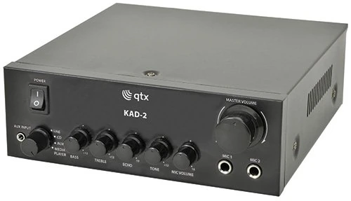 AMP20 - KAD-2 MULTI-PURPOSE DIGITAL STEREO AMPLIFIER CLASS D 55W PER SIDE 3.5MM STEREO LINE RCA MIC INPUTS DOMESTIC/COMMERCIAL USE