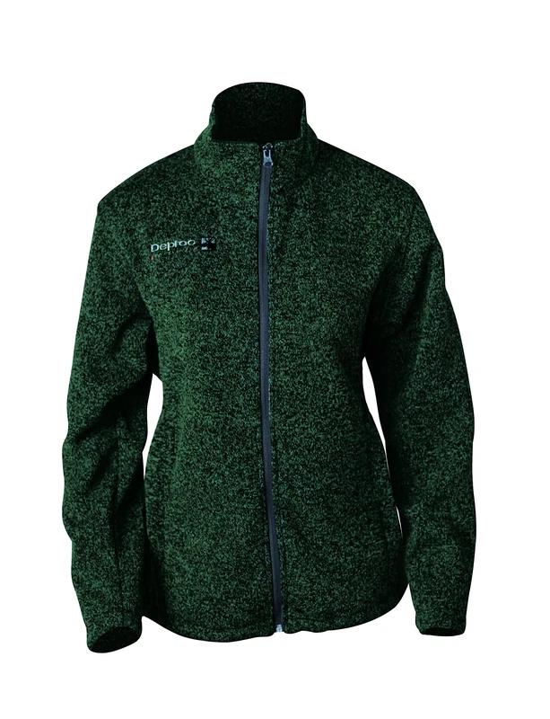 Deproc Women Elkford Knit Fleece Jacket - Forest, Size 48