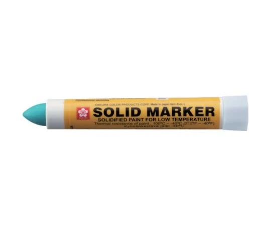 Sakura XSC-T-29 Green Solidified Paint Low Temperature Solid Marker, -40 to 212 Degree F, 13 mm Twist-Up Tip (Pack of 12)