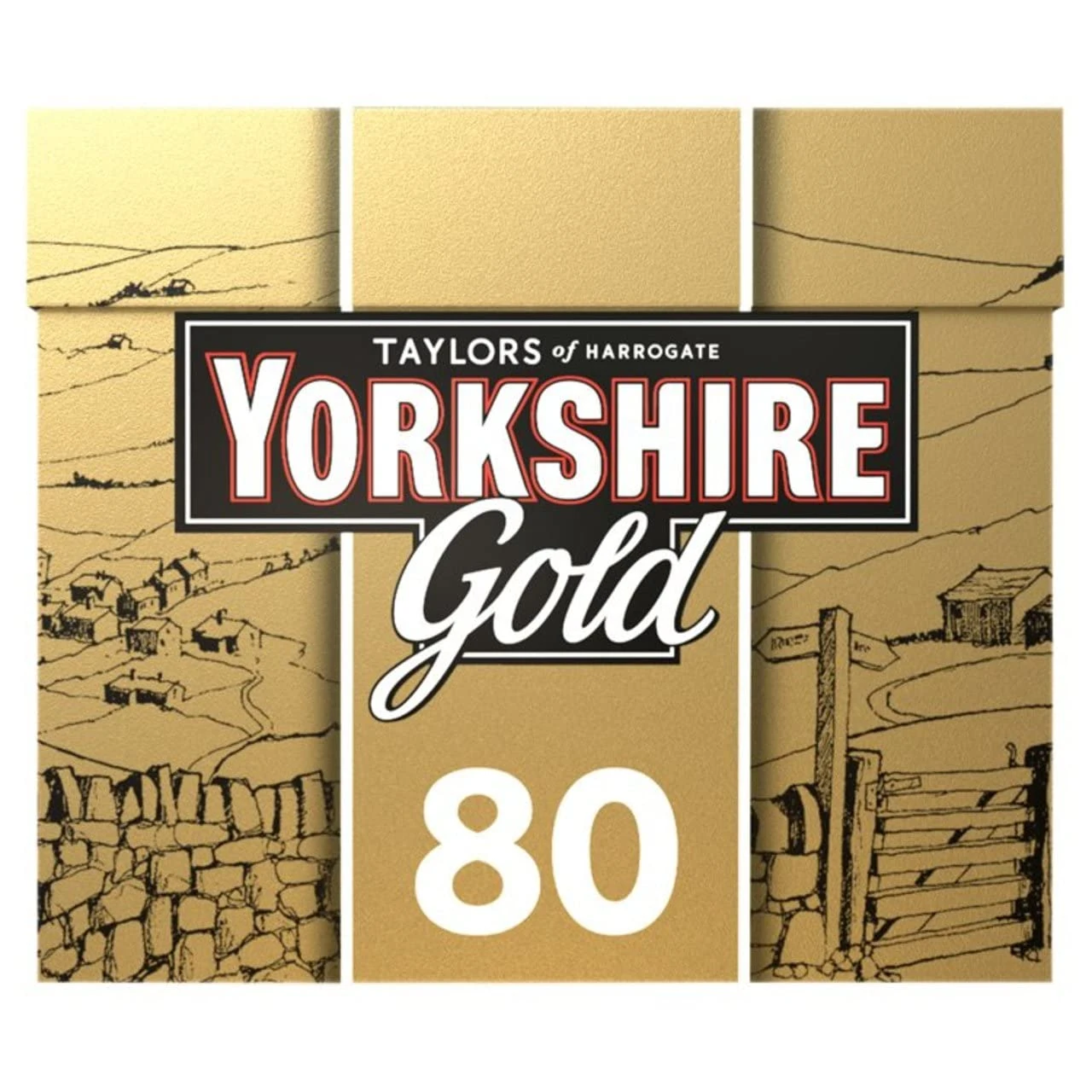 Yorkshire Tea Gold, Box of 80 Tea Bags (Pack of 1)