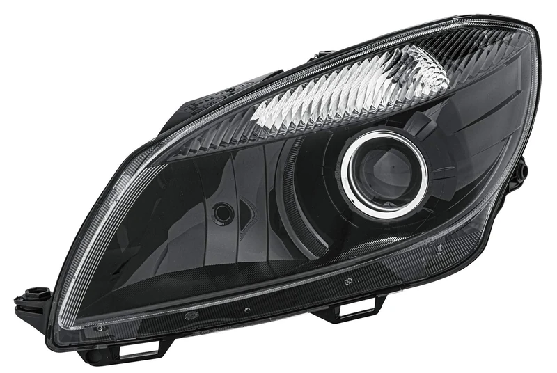HELLA 1EL 010 417-491 Halogen/FF/DE-Headlight - ECE - for right-hand traffic - Left Front