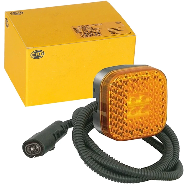 HELLA 2PS 354 985-001 Side Marker Light - LED - Lens Colour: Yellow - Image 1