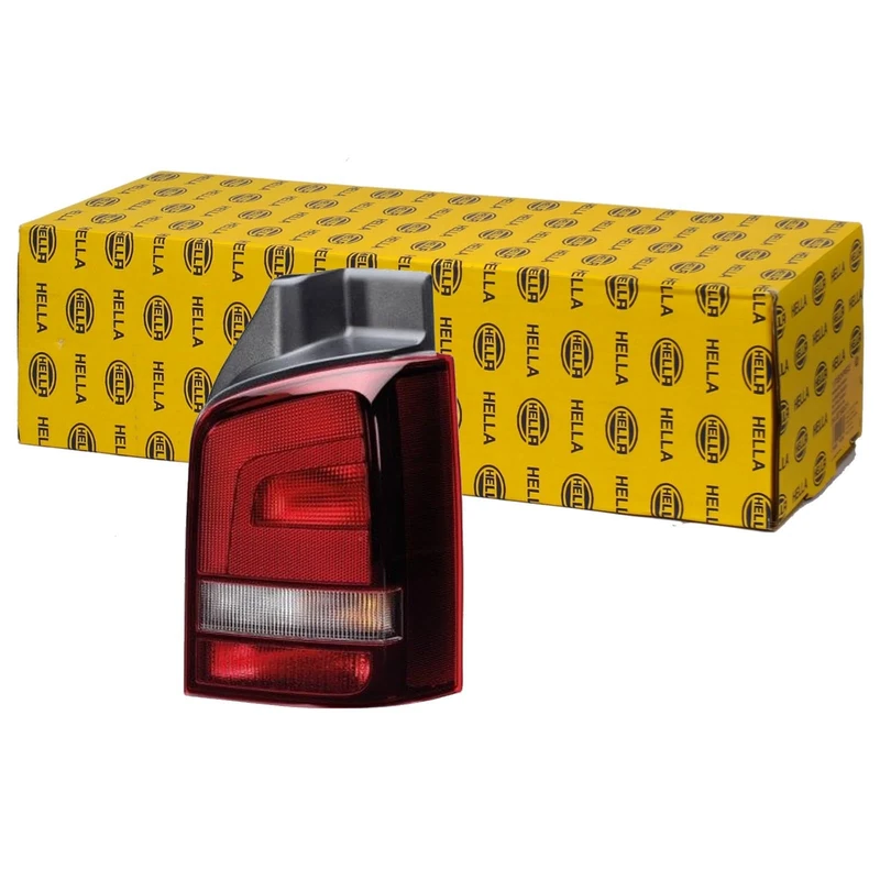 HELLA 2SK 010 318-091 Rearlight - Bulb - Tinted/Crystal clear/Red - ECE/CCC - left