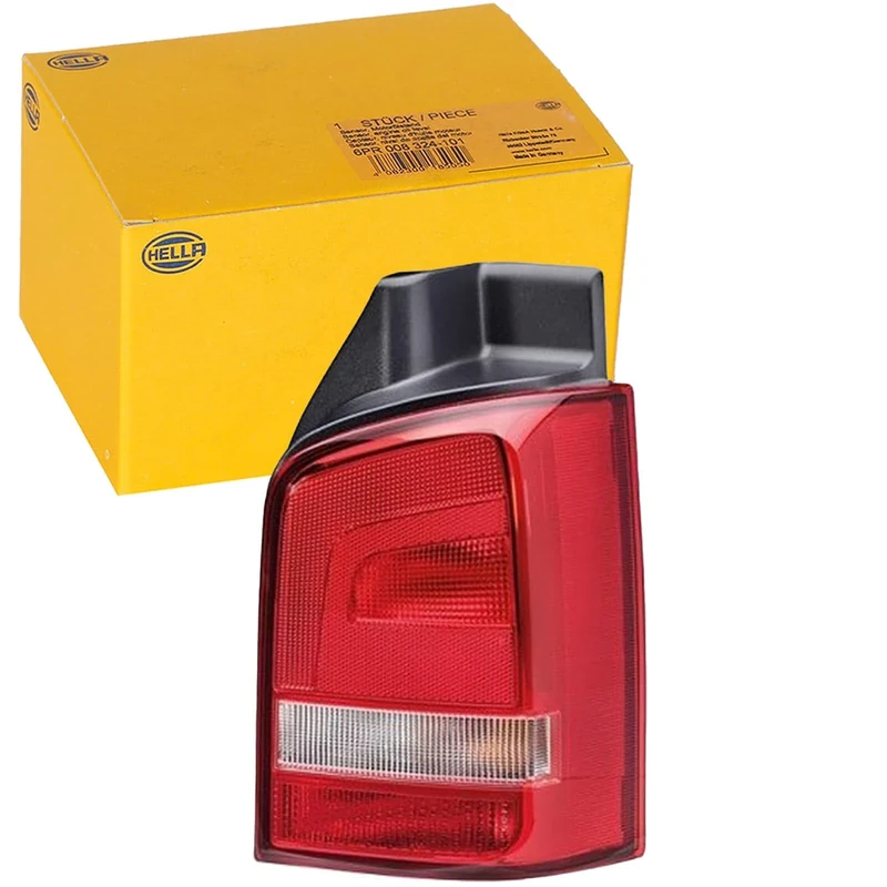 HELLA 2SK 010 318-071 Rearlight - Bulb - Crystal clear/Red - ECE/CCC - left
