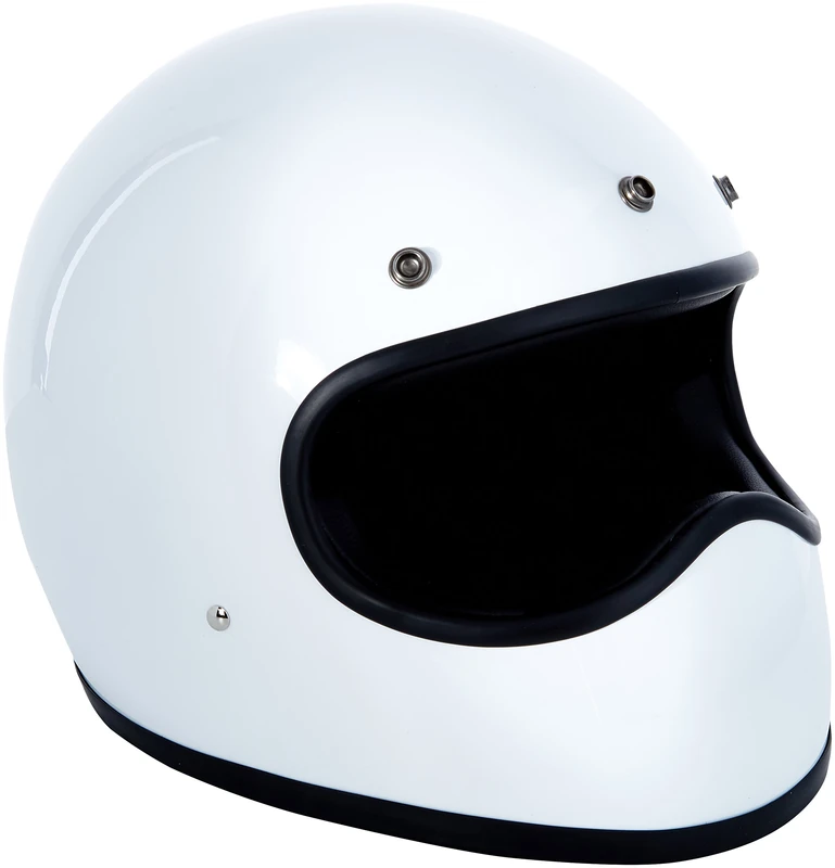 DMD 1FFS10000WH01 Racer Motorcycle Helmet, White, XS