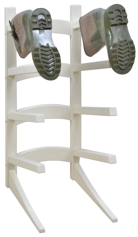 Esschert's Design CF65W Standing Boot Rack - Cream