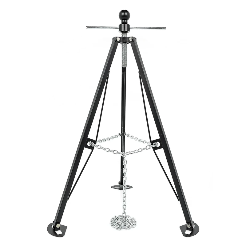 EAZ LIFT 48850 Heavy Duty Gooseneck Stabilizer Tripod Jack-Reduces Movement on Trailer or 5th Wheel, Anti Rust Steel Construction-7500 lb Weight Capacity