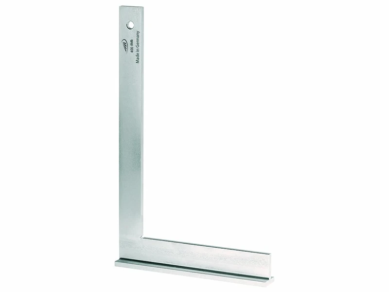 HELIOS-PREISSER, AA8 374416 Steel Engineer’s Square with Stop, Galvanised, 400 x 230 mm