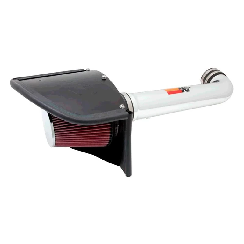 K&N High Performance Air Intake Kit Compatible with Dodge Ram 2500/3500 6.4L V8 2014-2018 - Black/Red (77-1568KTK)