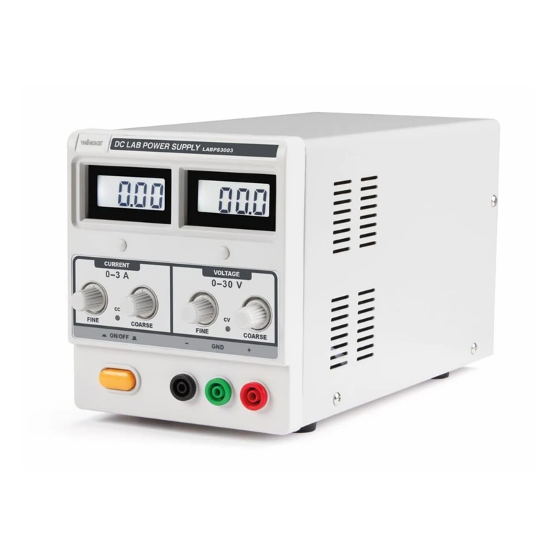 Velleman LABPS3003 DC Lab Power Supply 0-30 Vdc/0-3 A Max with Dual LCD Display, 240 V, Multi-Colour