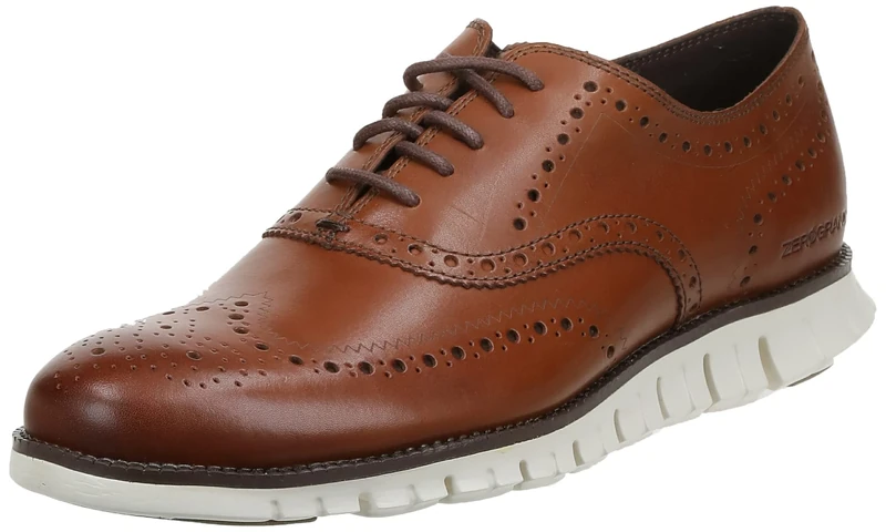Cole Haan Men's Zerogrand Wing Oxfords, British Tan Closed Holes, 6 UK