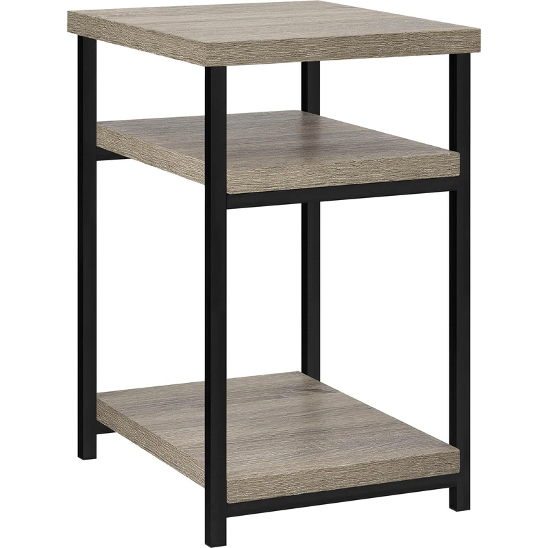 Ameriwood Elmwood End Table, Grey Oak Look - Image 1