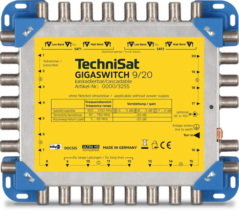 TechniSat Giga Switch Multiswitch 9/20, 0000/3255