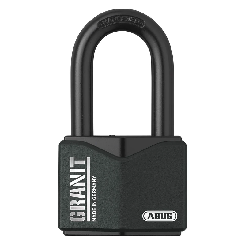 ABUS-Plus disc Cylinder Granit Padlock 37/55HB50 with high Shackle – for Outdoor use – Made of Hardened Special Steel – Security Level 10