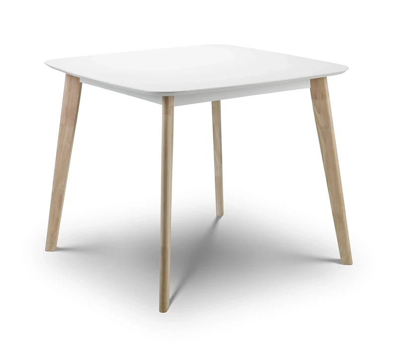Julian Bowen Casa Square Dining Table - White/Limed Oak Tables