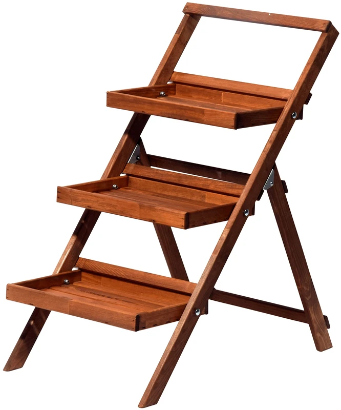 dobar Product with Stable Screw-On Collapsible 46 x 40 CM, Brown