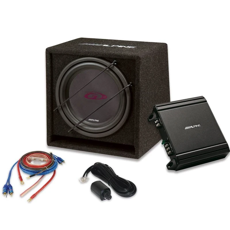 Alpine SBG 30Kit Subwoofer 800 Watts + Amplifier 12 V Power 550 Watt