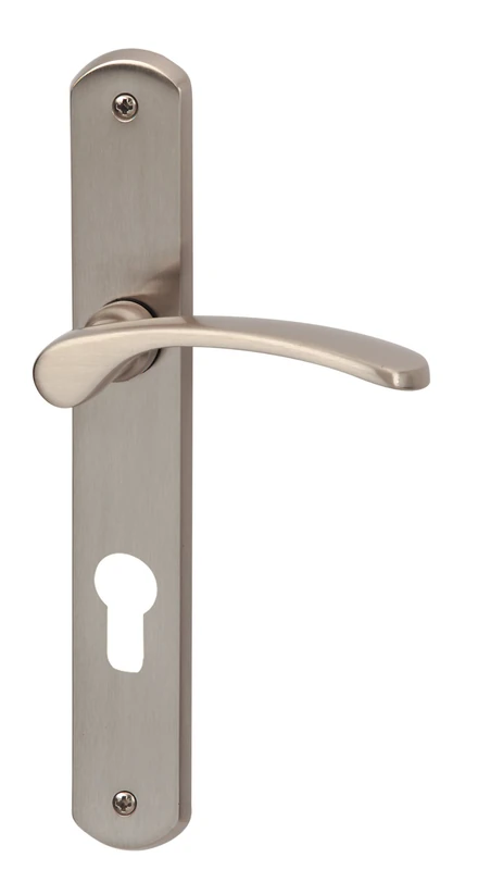 ALPERTEC Door Fittings Amos – Brass Stainless Steel Colour for Front Doors 32740313 PZ Door Handle Set Door Fittings Door Handle