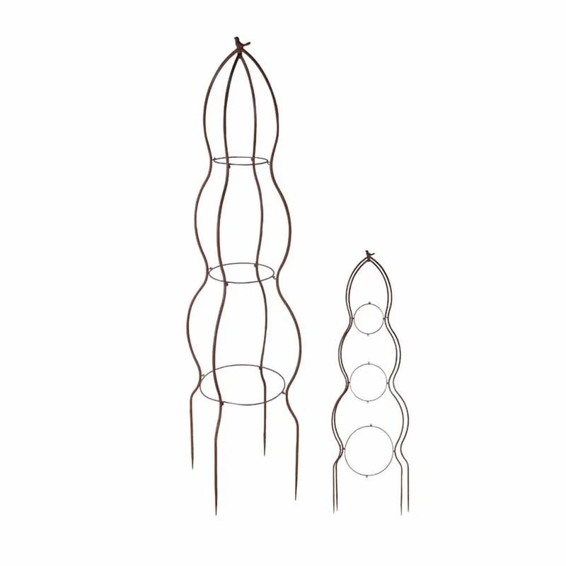 Esschert Design PY67 3D Round Bird Plant Support - Brown