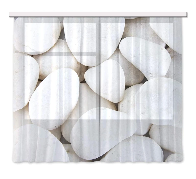 AG DESIGN Curtains, 3D Photo Print, Light, 100% PES, Multi-Colour, 280 x 245 cm