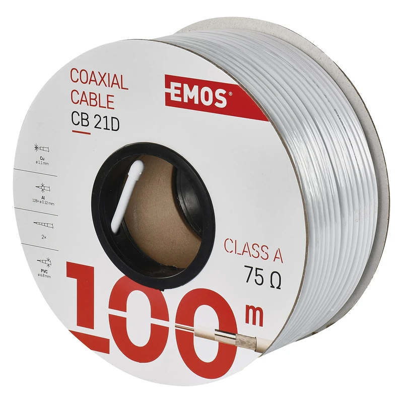 EMOS Les cB21D 100m Coaxial Cable