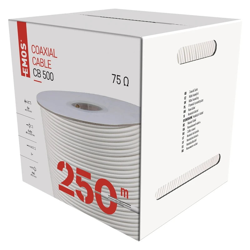 EMOS Les cB500 Coaxial Cable, 250 m