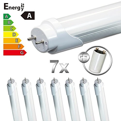 LEDVero 7X SMD LED Tube/Tube Fluorescent Tube T8 G13 Frosted Cover - (35.43') 90 cm, 14W, 1400 lm - Ready for Installation