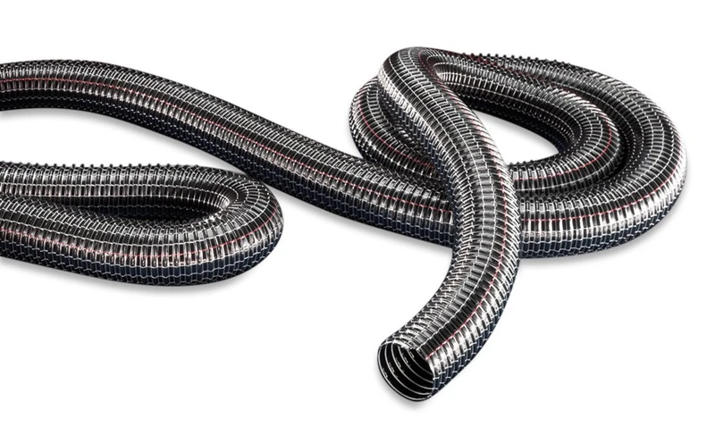 NORRES 37200630000-0000001500 Superflex PVC 372 ducting Hose, Black, 15m