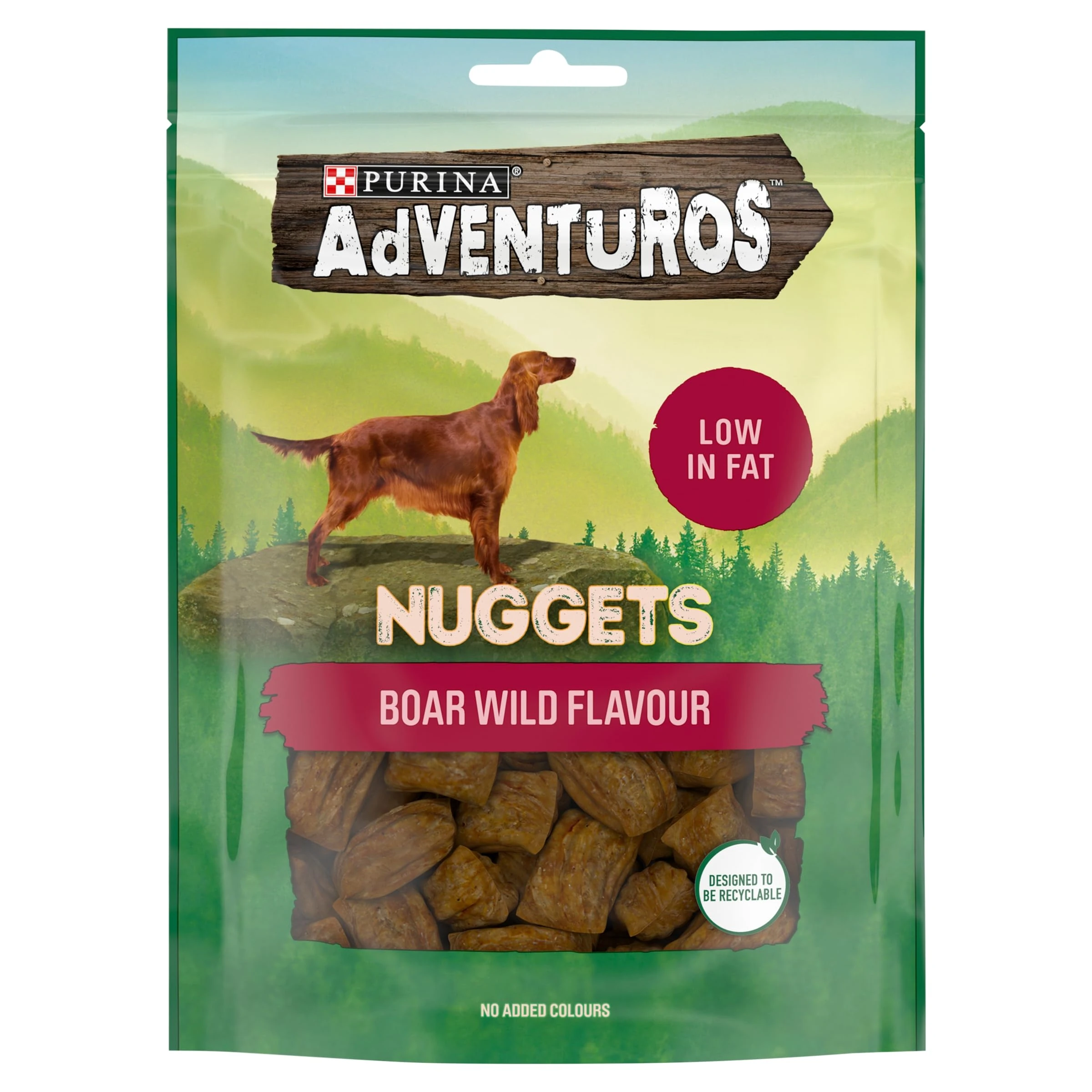 ADVENTUROS Nuggets Wild Boar Dog Treats 90g