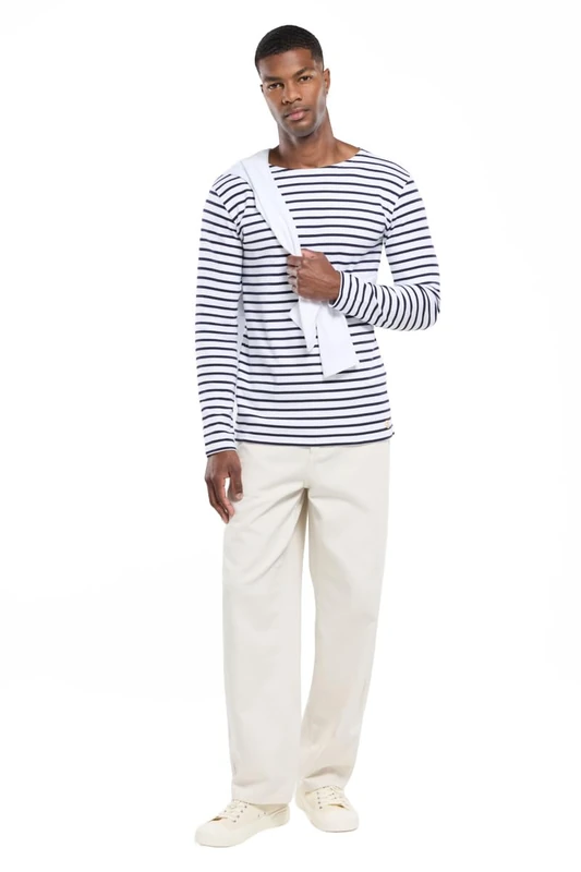 Armor Lux Navy - Heavy Cotton, White/Ship, L