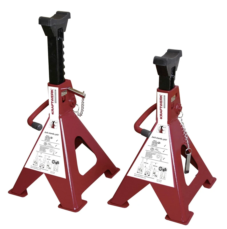 Kraftwerk 38106 6 t axle Stand Pair 382-600 mm