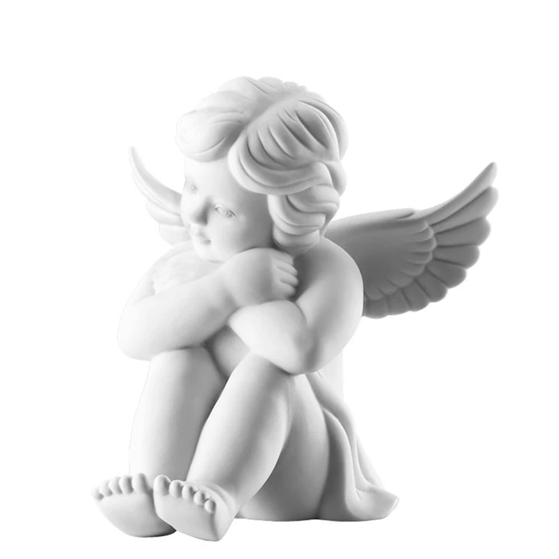 Rosenthal Angel Large White Matt Angel Sitting - Image 1