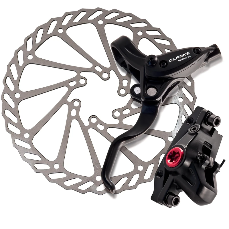 Clarks Cycle Systems M2 Individual Hydraulic Disc Brake, Black, Front Brake, 180mm