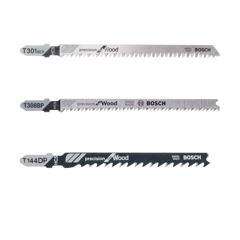 Bosch Professional 2607010905 Precision Jigsaw Blades x 30 for Wood in Tough Box, Grey