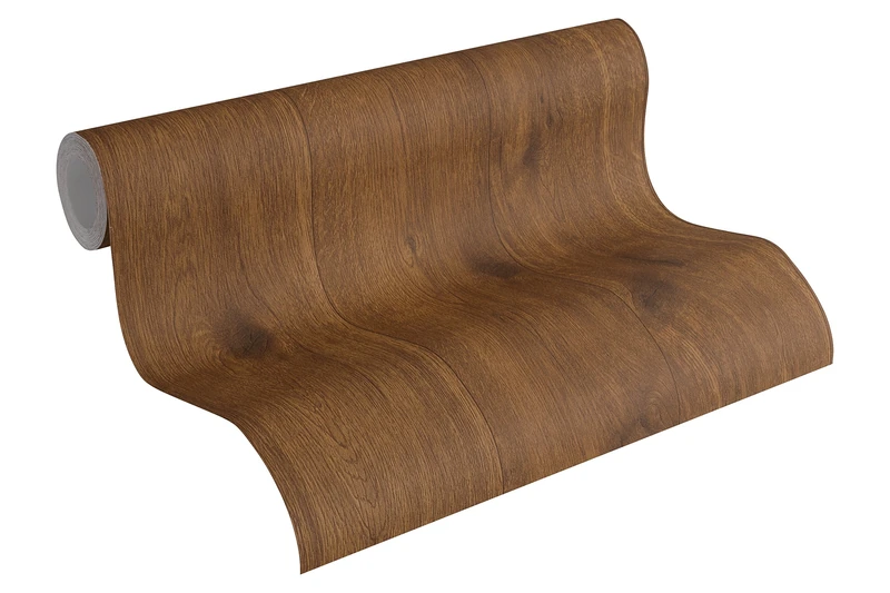 A.S. Création Wood Wallpaper Elements Non-Woven Wallpaper 10.05 m x 0.53 m Brown Made in Germany 300431 30043-1 - Image 1