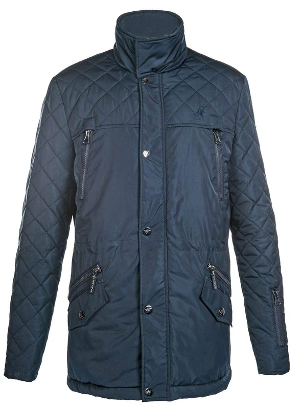 HKM Men's North Pole Riding Jacket, Deep Blue, L - Image 1