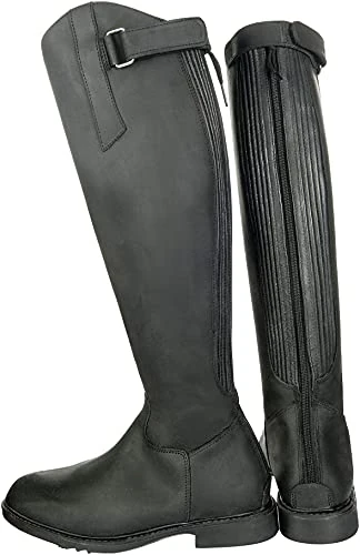 HKM SPORTS EQUIPMENT Unisex_Adult Reitstiefel-Flex Country, Kurz/Normale Weite9100 Trouser, Black, 42