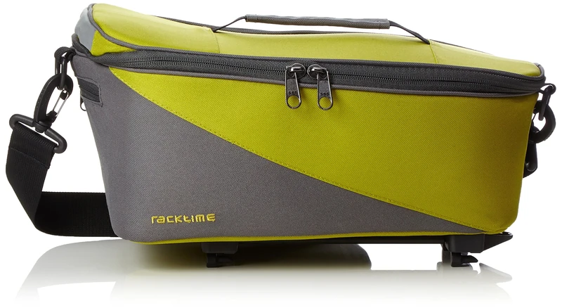 Racktime Unisex – Adult's Talis Pannier Rack Bag, Green, 37x23x18cm