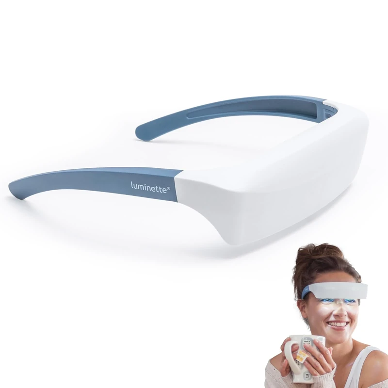 Luminette 2 Light Therapy Glasses (Updated 2024) - Wearable Happy Lamp - Natural Relief for Sleep Problems, Seasonal Mood Disorders, and Jet Lag - Portable Daylight Lamp