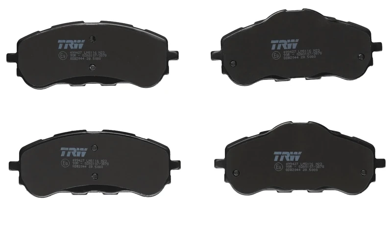 TRW GDB2044 Brake Pad Set of 4 for Citroen Berlingo Box Body/MPV (B9) 2008 - Front Axle and other vehicles