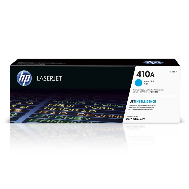 HP CF411A 410A Original LaserJet Toner Cartridge, Cyan, Single Pack, Standard