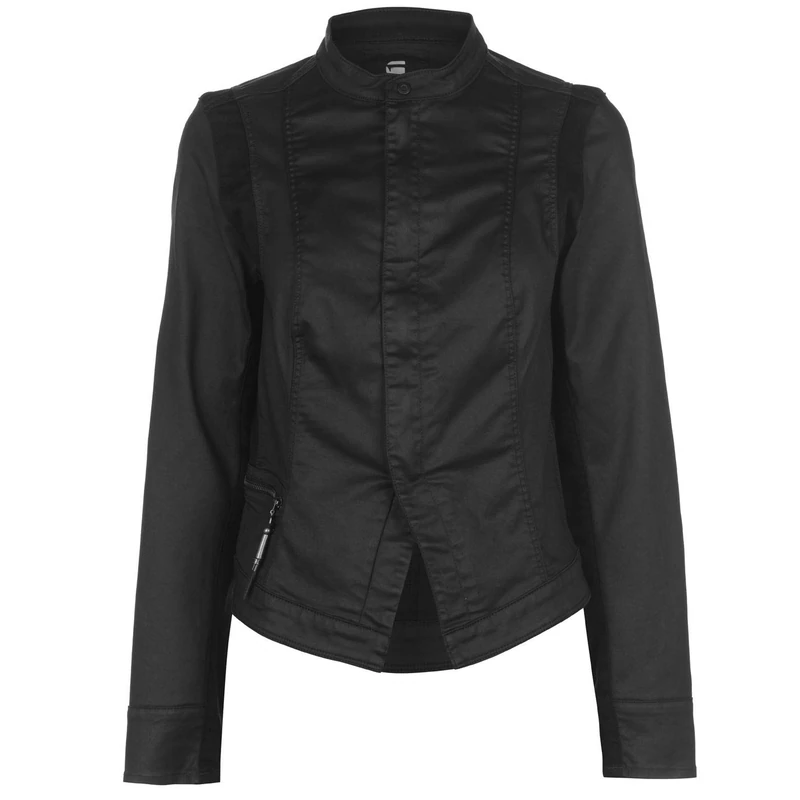 G-STAR RAW Women's Midge Sculpted Slim JKT W Coat, Black (Rinsed), L - Image 1