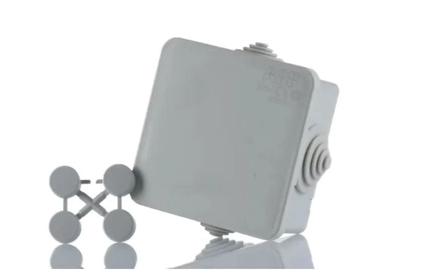 ABB IP44 Water Resistant Cable Connector Unit - T Box Hafobox - Shockproof Indoor/Outdoor Box - 65 x 65 x 32mm