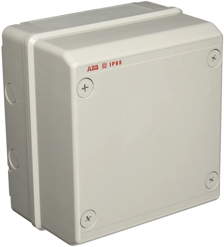 ABB IP65 Junction Box • Fully Dust Sealed Enclosure • Waterproof Electric Cable Connector Unit • Shockproof Adaptable Indoor/Outdoor Box • 205 x 220 x 140mm